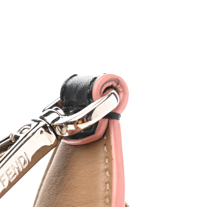 Fendi Vitello Dolce Flowerland Bi-Color Studded Strap You Black Sand Multicolor 10 of 11