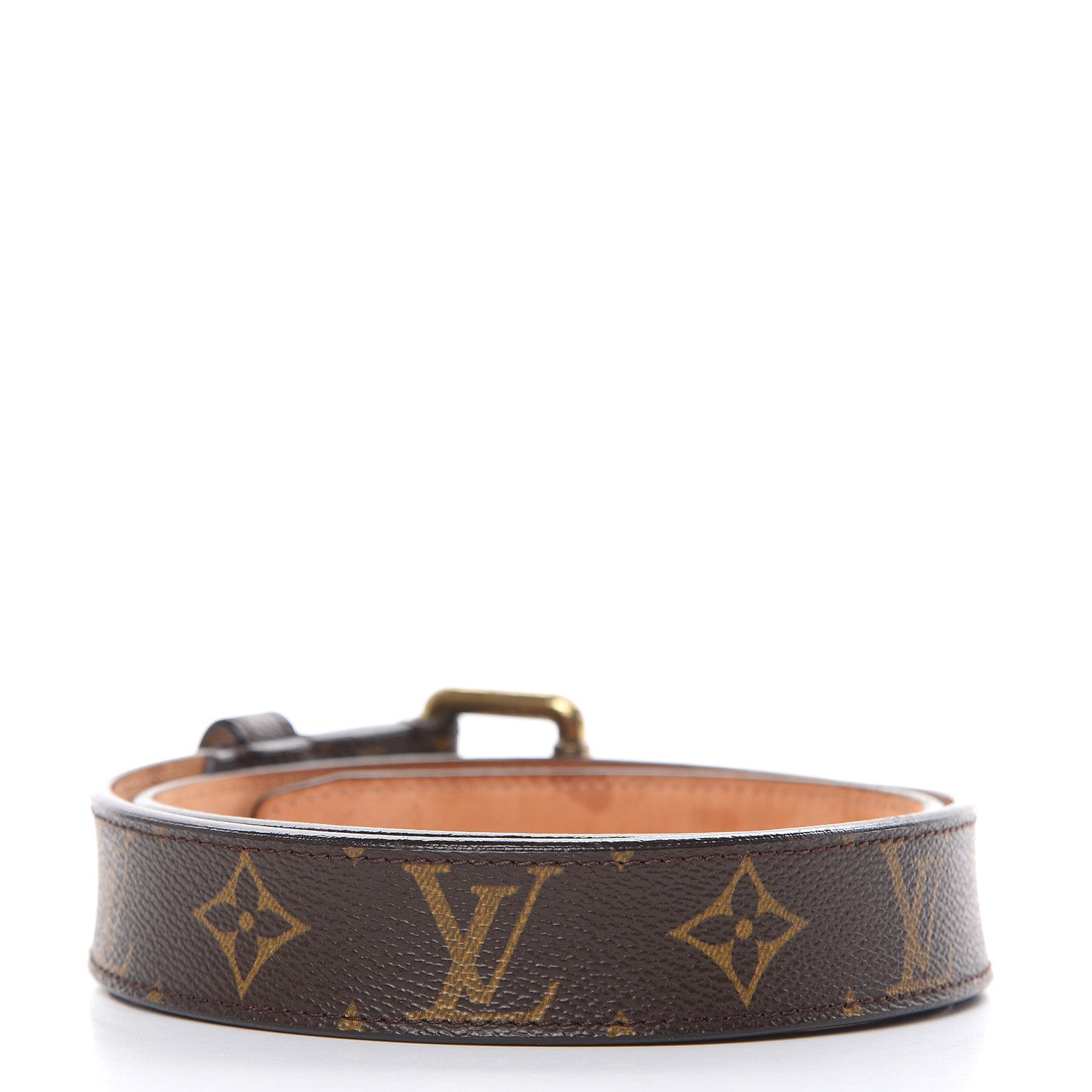 Louis Vuitton Monogram Belt 80 32 Brown 3 of 9