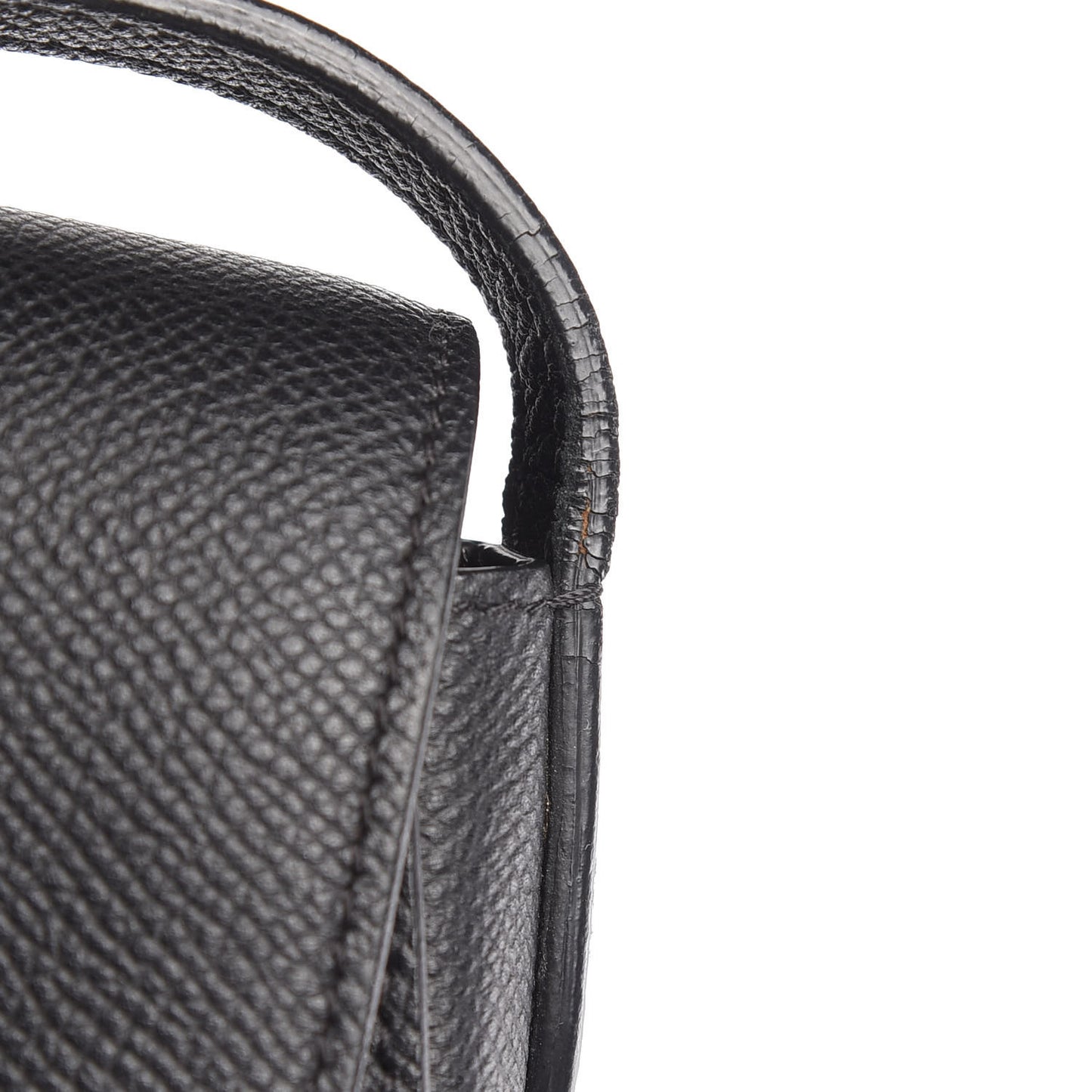 Grained Calfskin Small Trotteur Black