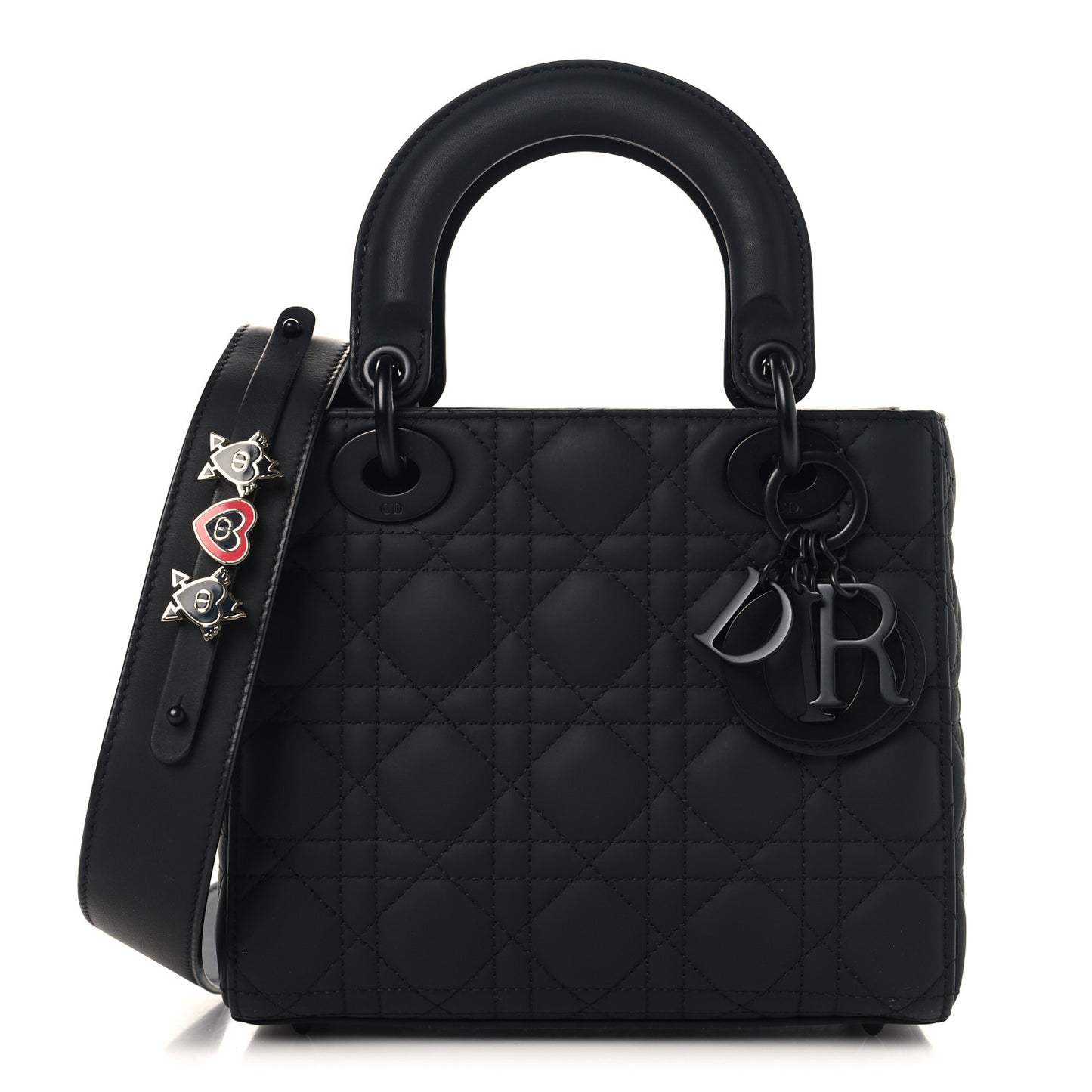 Ultra Matte Calfskin Cannage Small My ABCDior Lady Dior Black