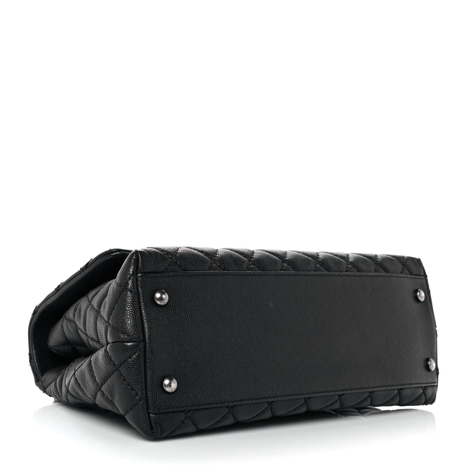 Chanel Caviar Quilted Small Coco Handle Flap Black 4 of 10