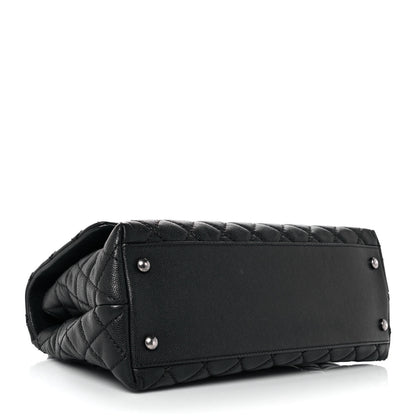 Chanel Caviar Quilted Small Coco Handle Flap Black 4 of 10