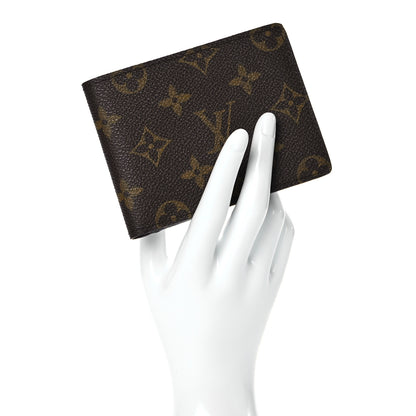 Louis Vuitton Monogram Mens Porte-Billets 3 Card Billfold Wallet 2 of 10