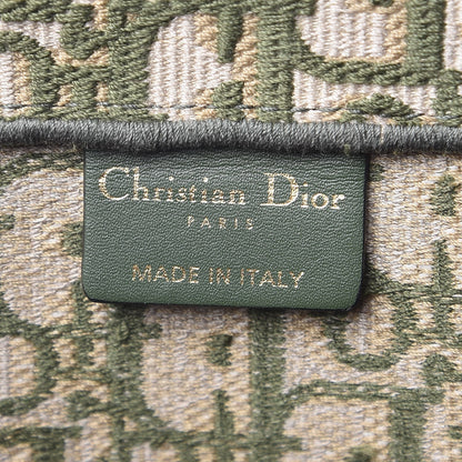 Christian Dior Oblique Large Book Tote Vert Multicolor 6 of 7