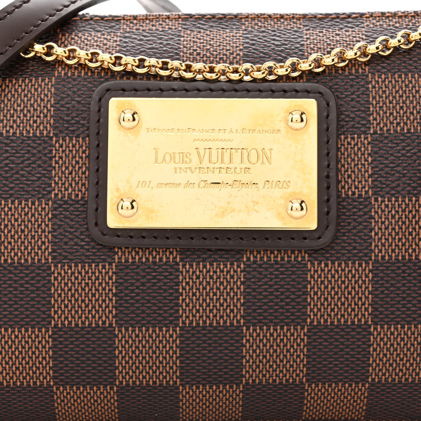 Damier Ebene Eva Clutch