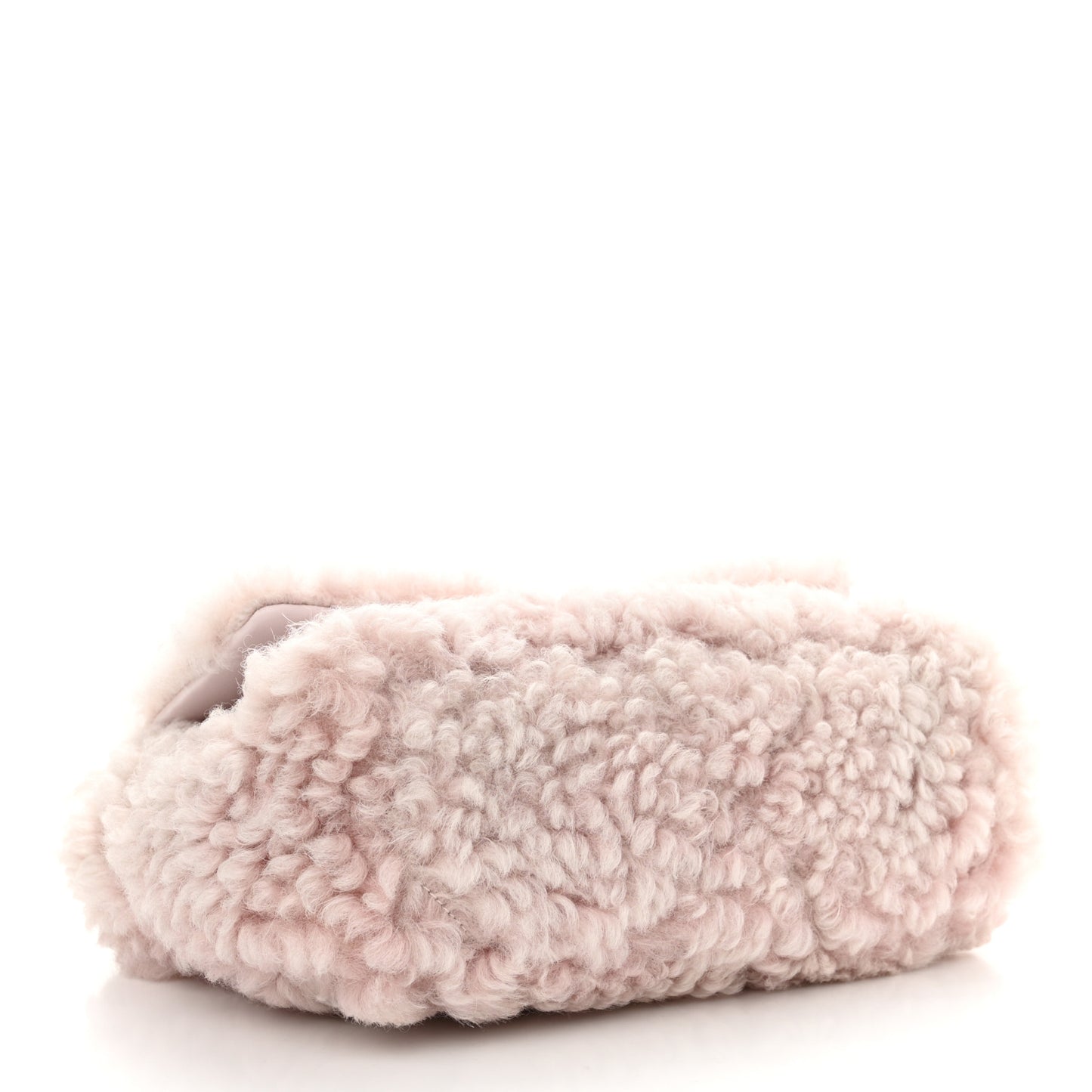 Shearling Sheepskin Medium Chanel 19 Flap Light Pink
