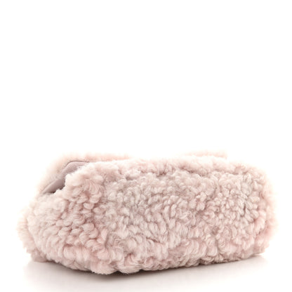 Chanel Shearling Sheepskin Medium Chanel 19 Flap Light Pink 4 of 10