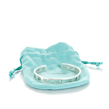 Tiffany Sterling Silver Atlas Pierced Cuff Bracelet 5 of 5