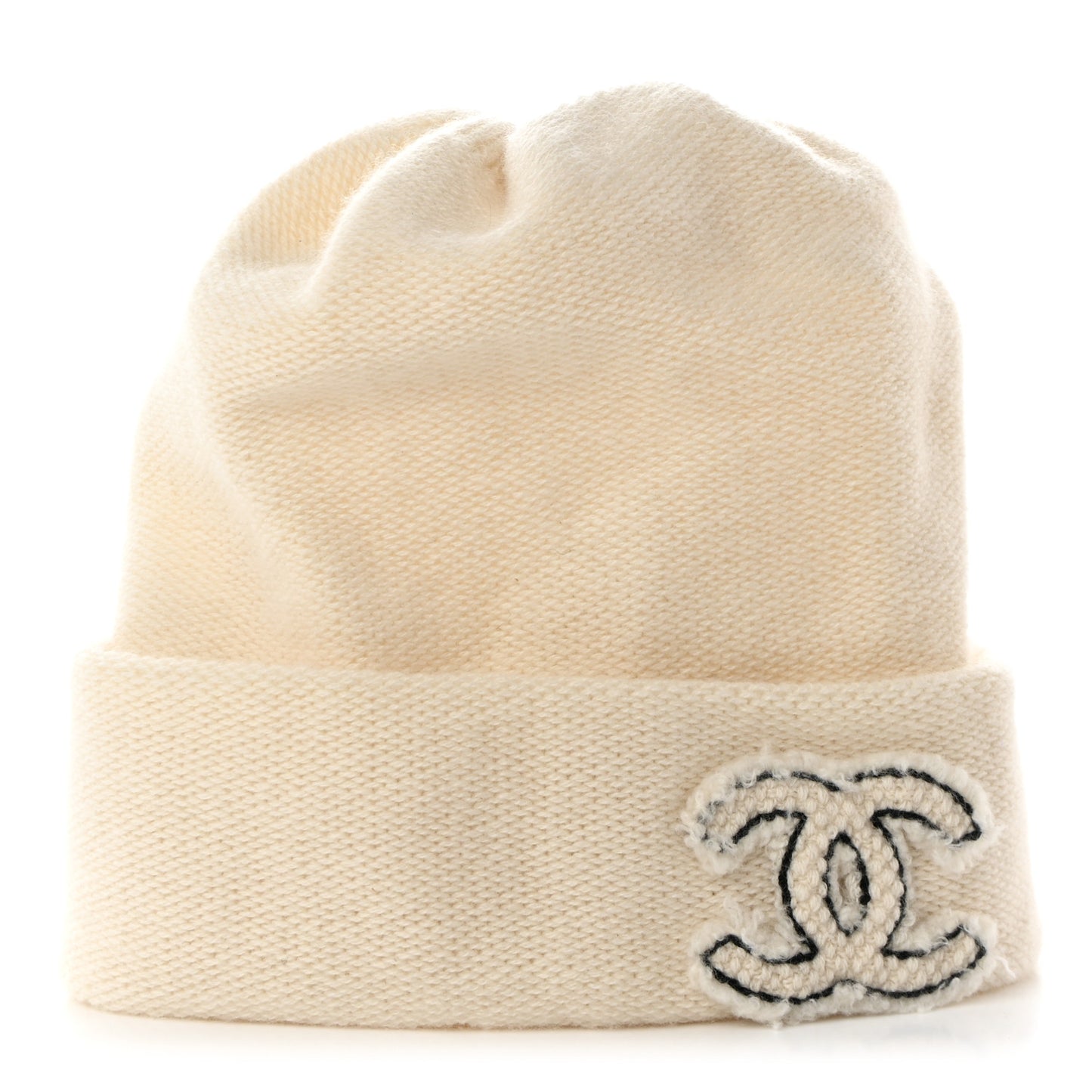 Cashmere CC Beanie Hat White