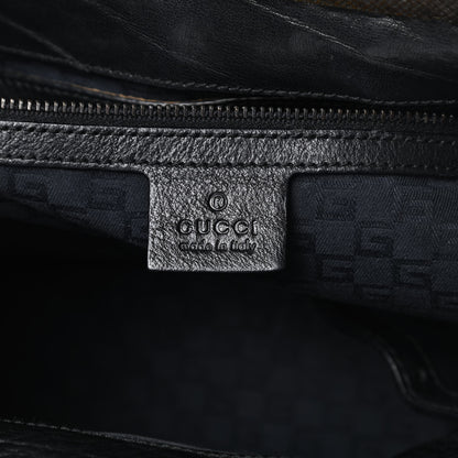 Gucci Buffalo Wood Handle Doctor Bag Black 6 of 16