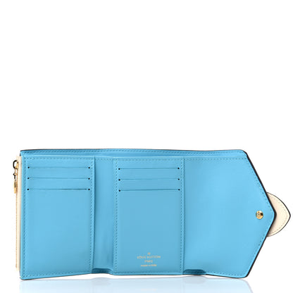Louis Vuitton Smooth Calfskin LV Pont 9 Compact Wallet Creme 5 of 8