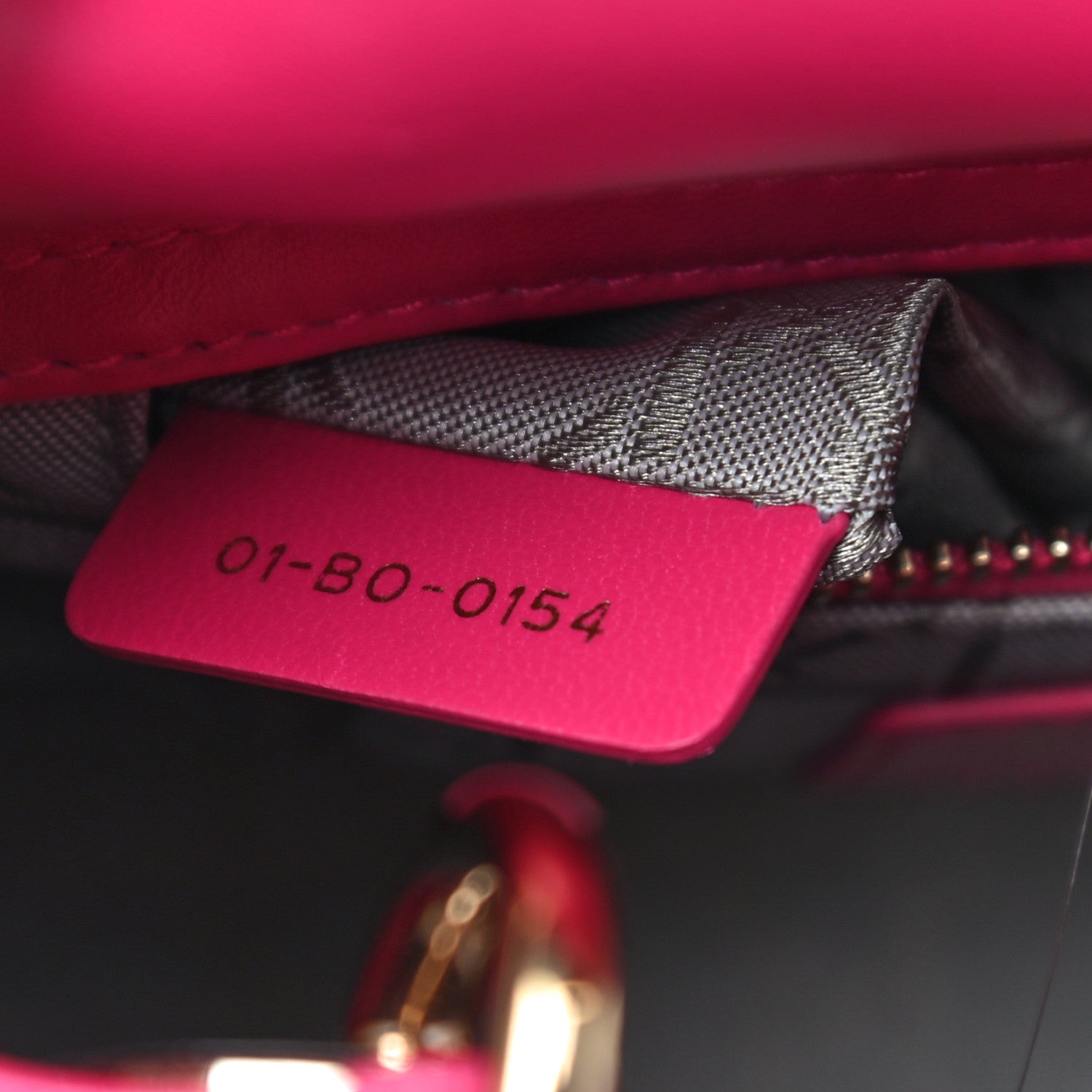 Christian Dior Lambskin Cannage Mini Lady Dior Fuchsia 6 of 9