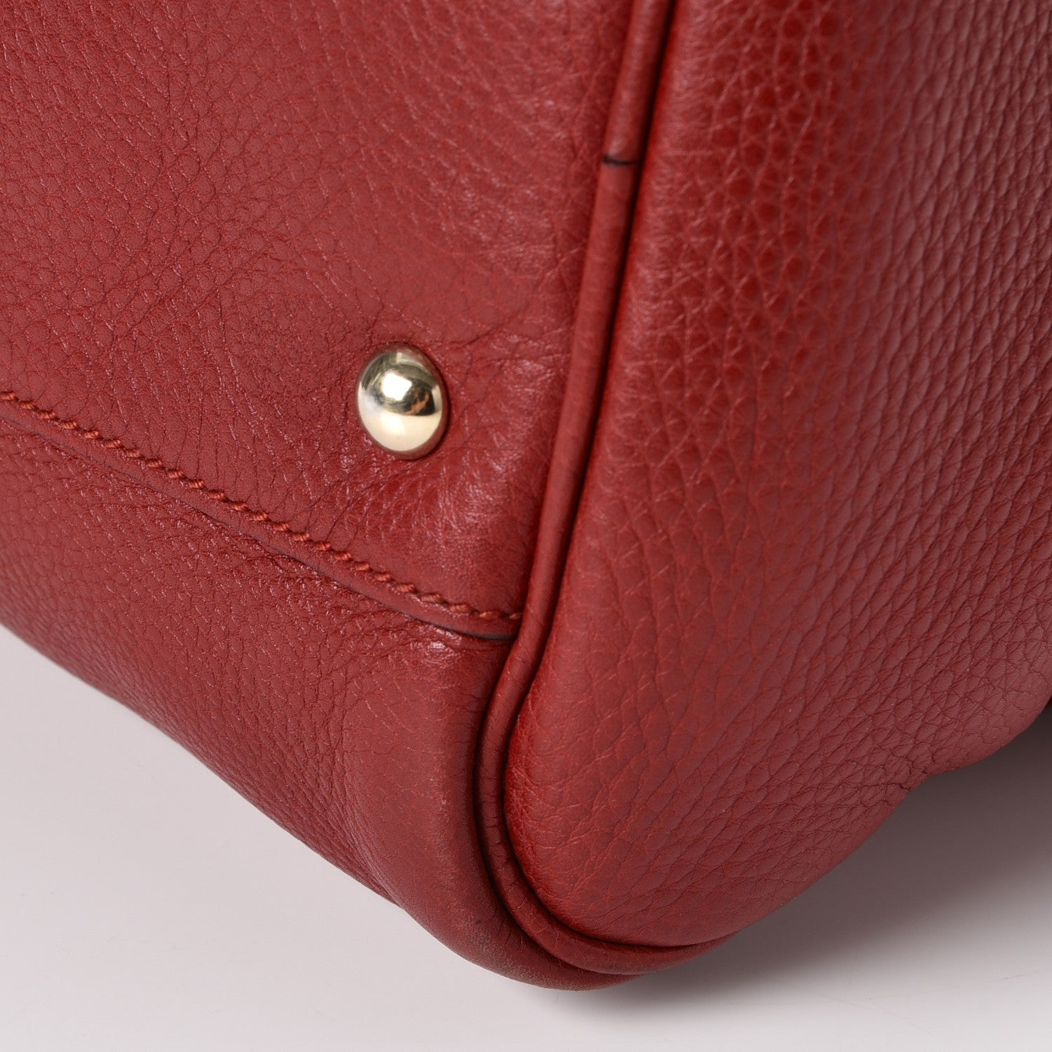 Gucci Calfskin Bamboo Medium Shopper Boston Red 15 of 15