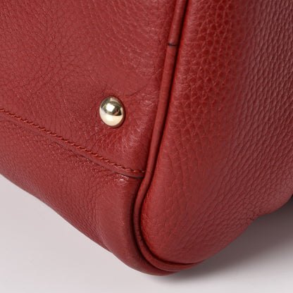 Gucci Calfskin Bamboo Medium Shopper Boston Red 15 of 15