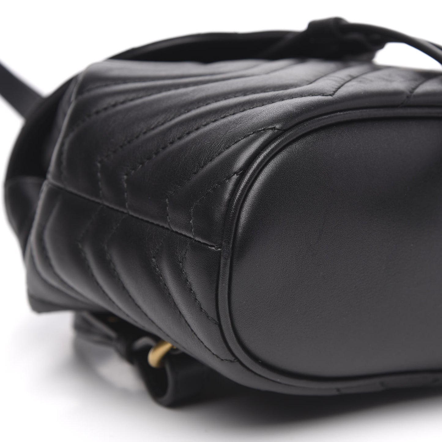 Calfskin Matelasse GG Marmont Flap Backpack Black