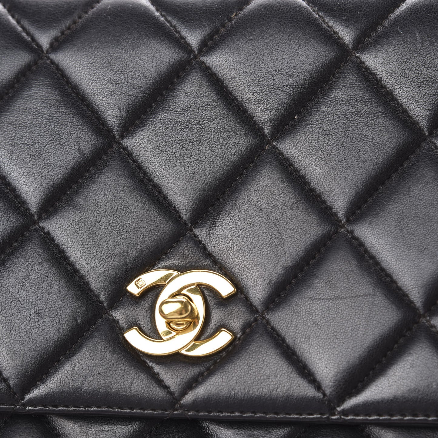 Lambskin Quilted Jumbo Kelly Flap Bag Black