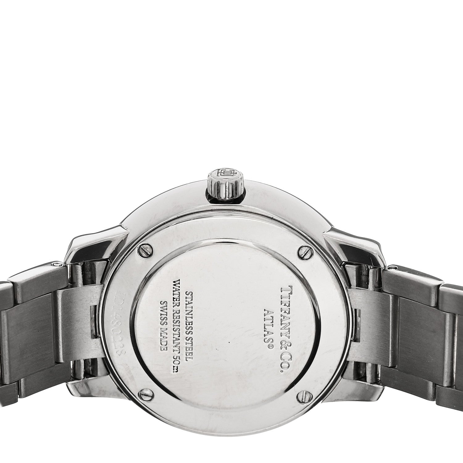 Tiffany Stainless Steel Diamond Bezel 31mm Atlas 2-Hand Quartz