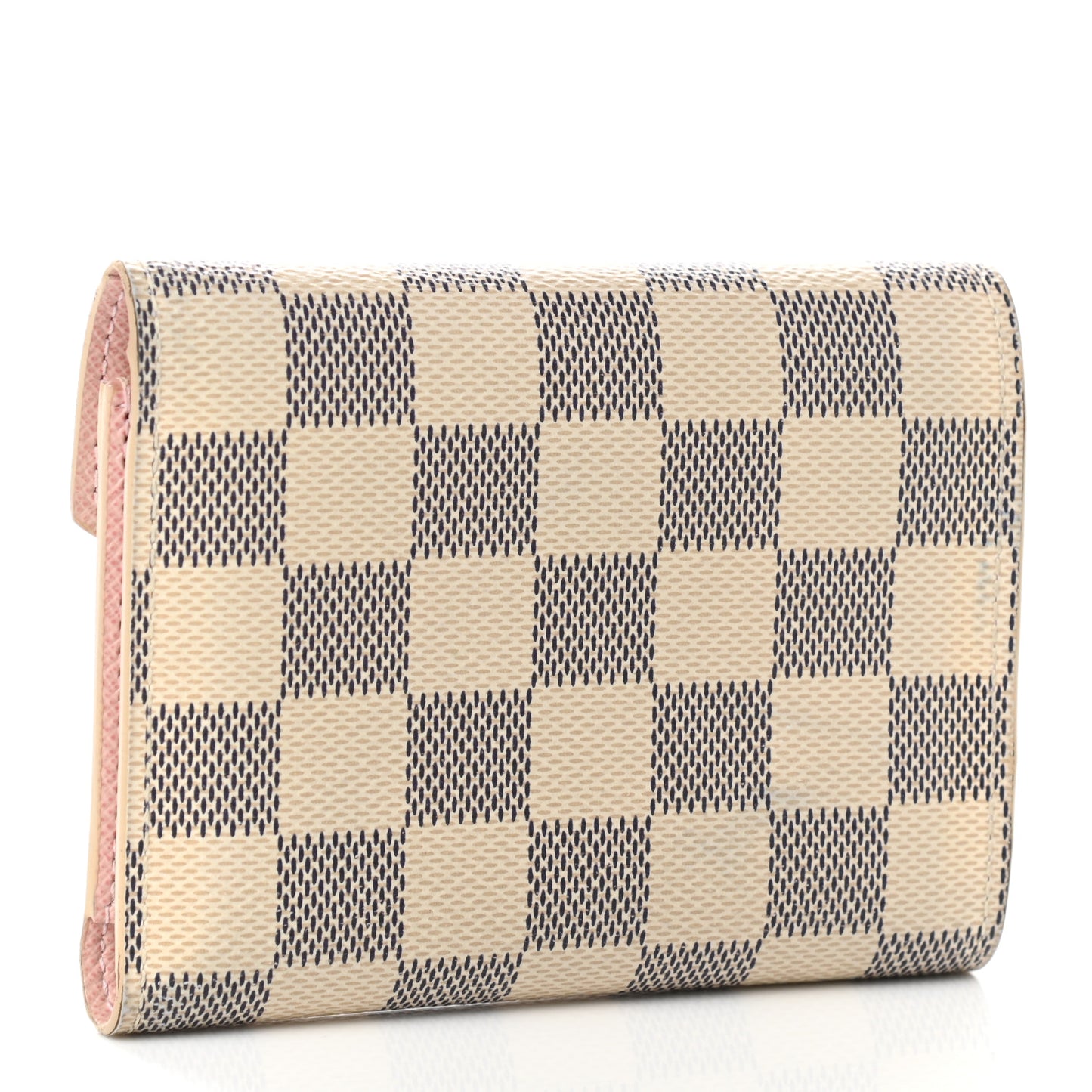 Damier Azur Victorine Wallet Rose Ballerine