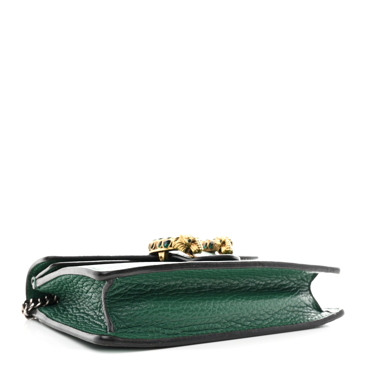 Dollar Calfskin Crystal Super Mini Dionysus Shoulder Bag Emerald