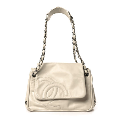 Chanel Calfskin Timeless Accordion Flap White 1 of 8