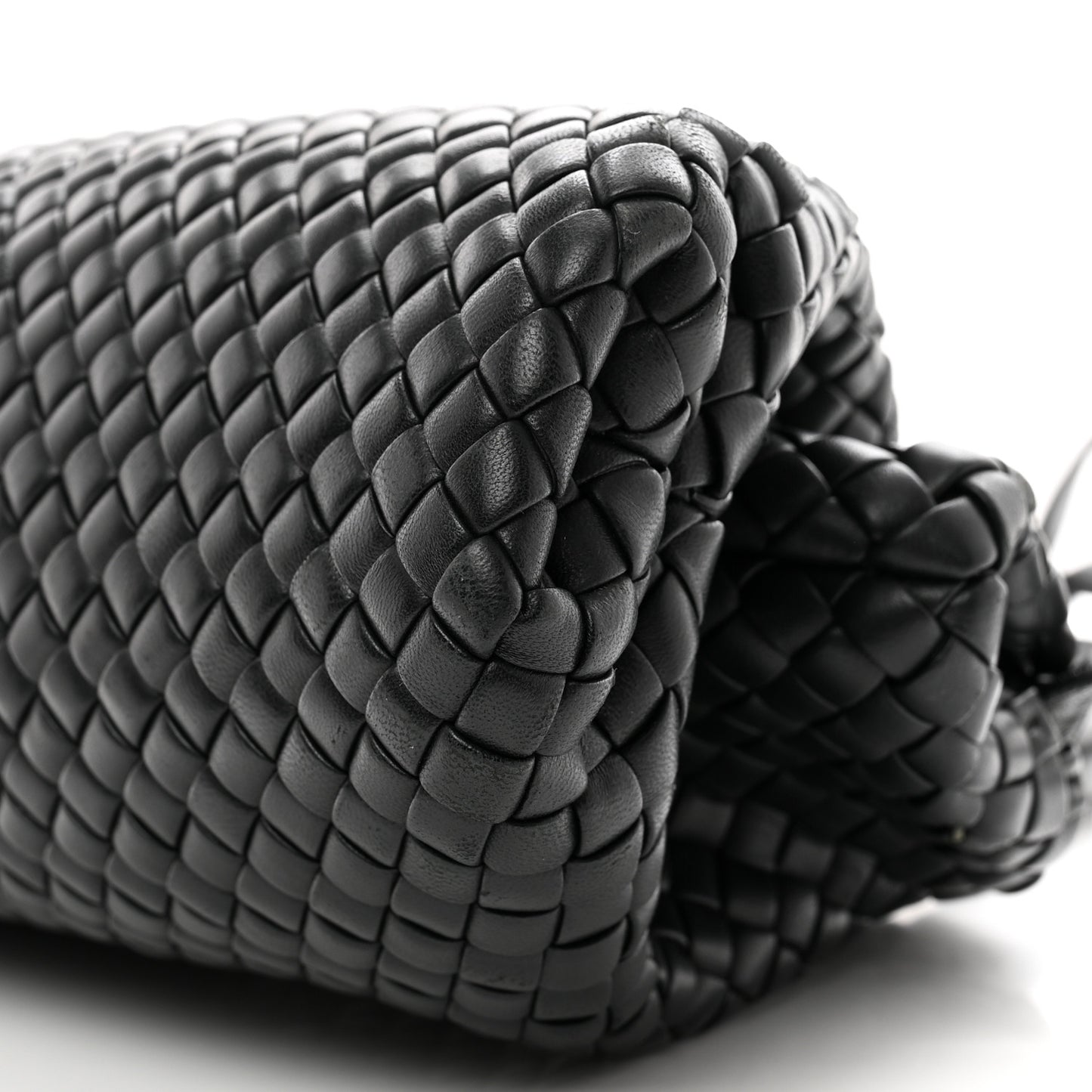 Nappa Intrecciato Small Padded The Handle Black