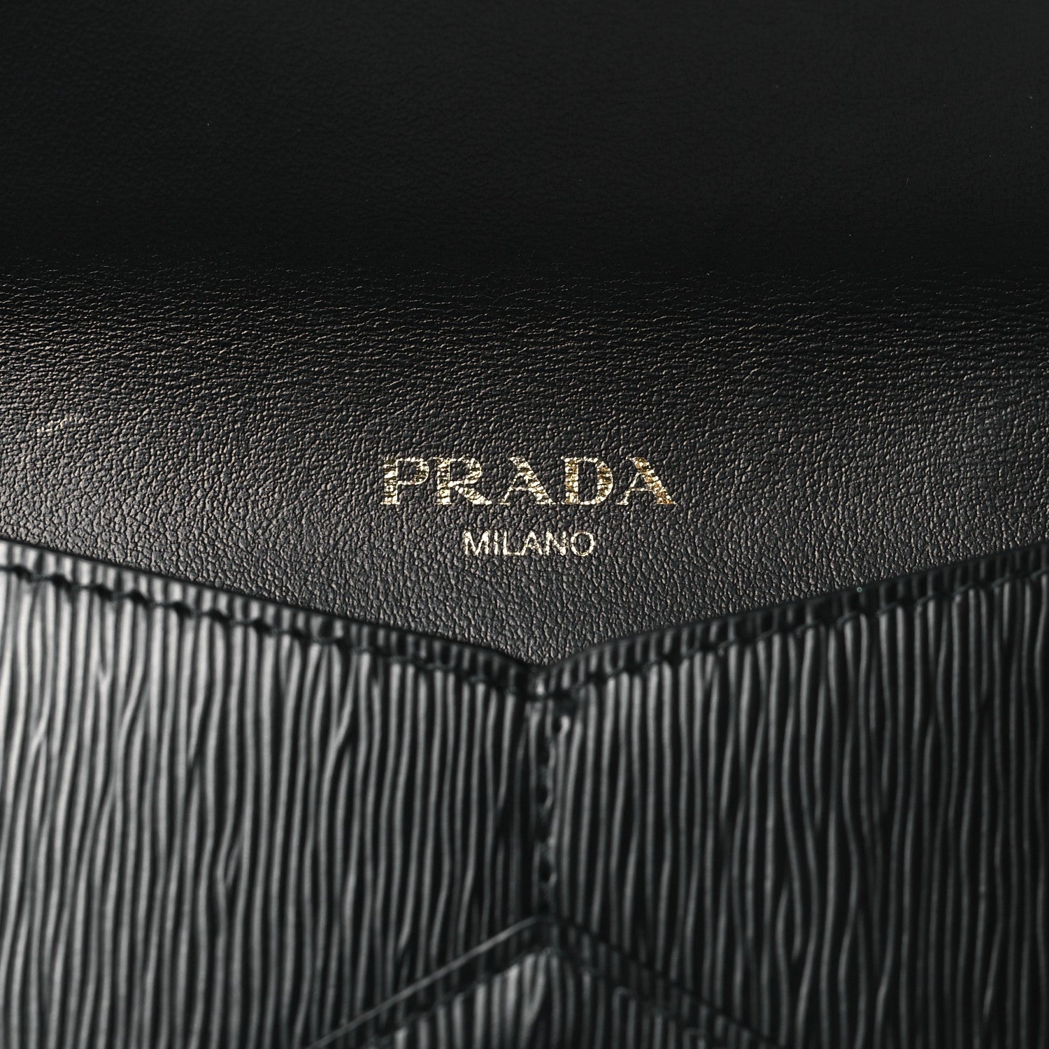 Prada Vitello Move Envelope Wallet Black 6 of 6
