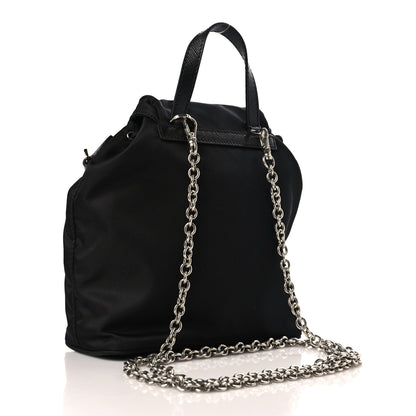 Prada Nylon Vela Mini Crossbody Backpack Black 3 of 8
