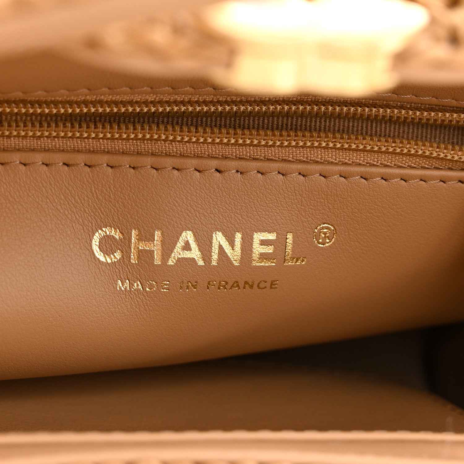 Chanel Braided Raffia Nano Kelly Flap Bag Dark Beige 5 of 10