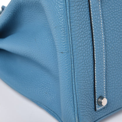 Hermes Togo Birkin 35 Blue Jean 37 of 39