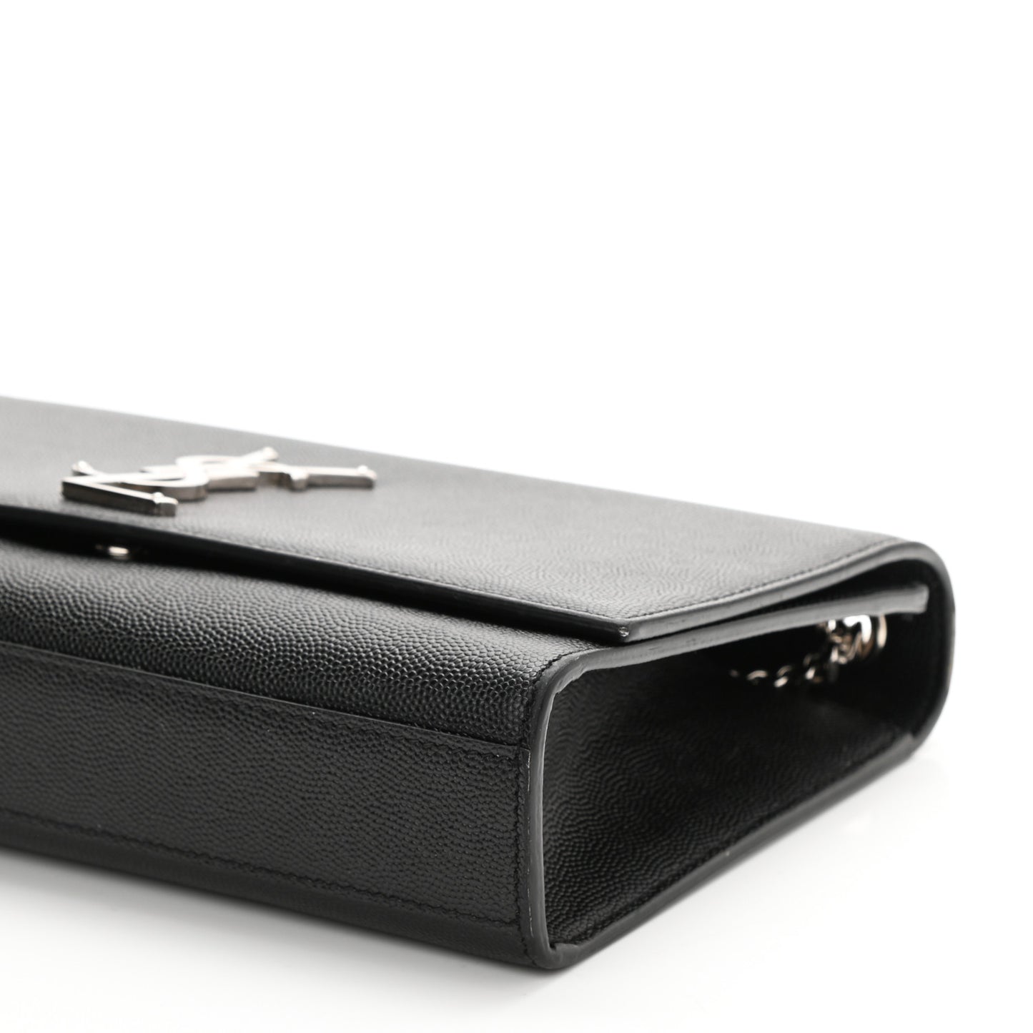 Grain De Poudre Medium Classic Monogram Kate Satchel Black