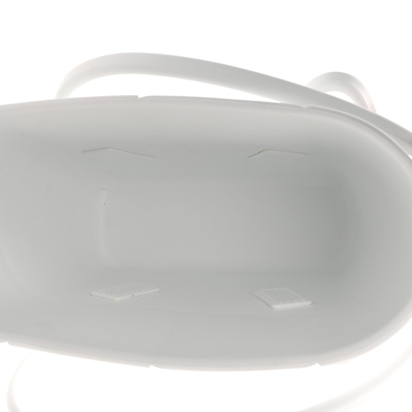 Rubber Intrecciato Mini Arco Tote White