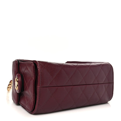 Chanel Grained Calfskin Quilted Mini Chanel 25 Handbag Dark Burgundy 4 of 11