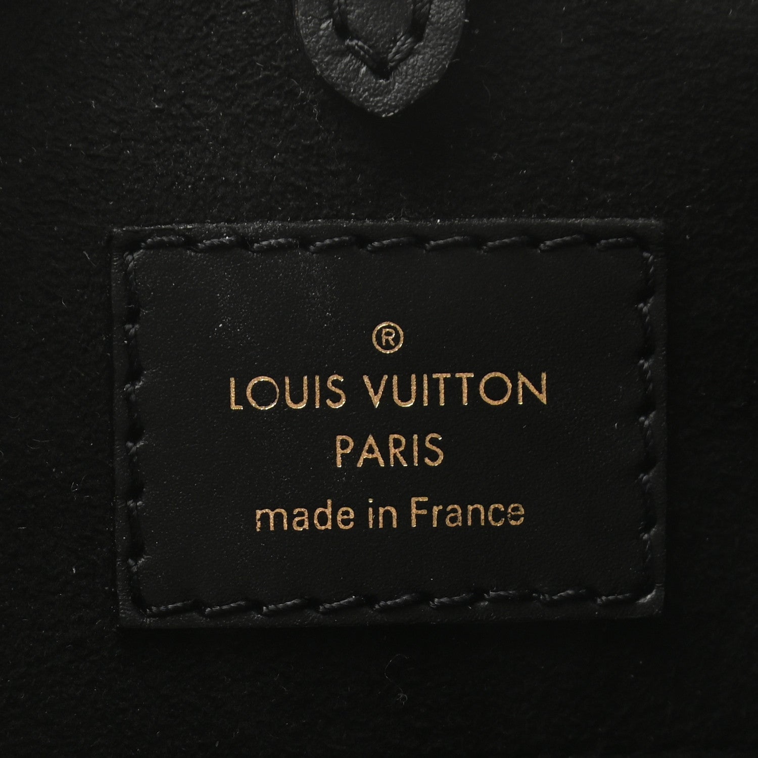 Louis Vuitton Calfskin Monogram Fold Tote MM Black Wine Cream 6 of 10