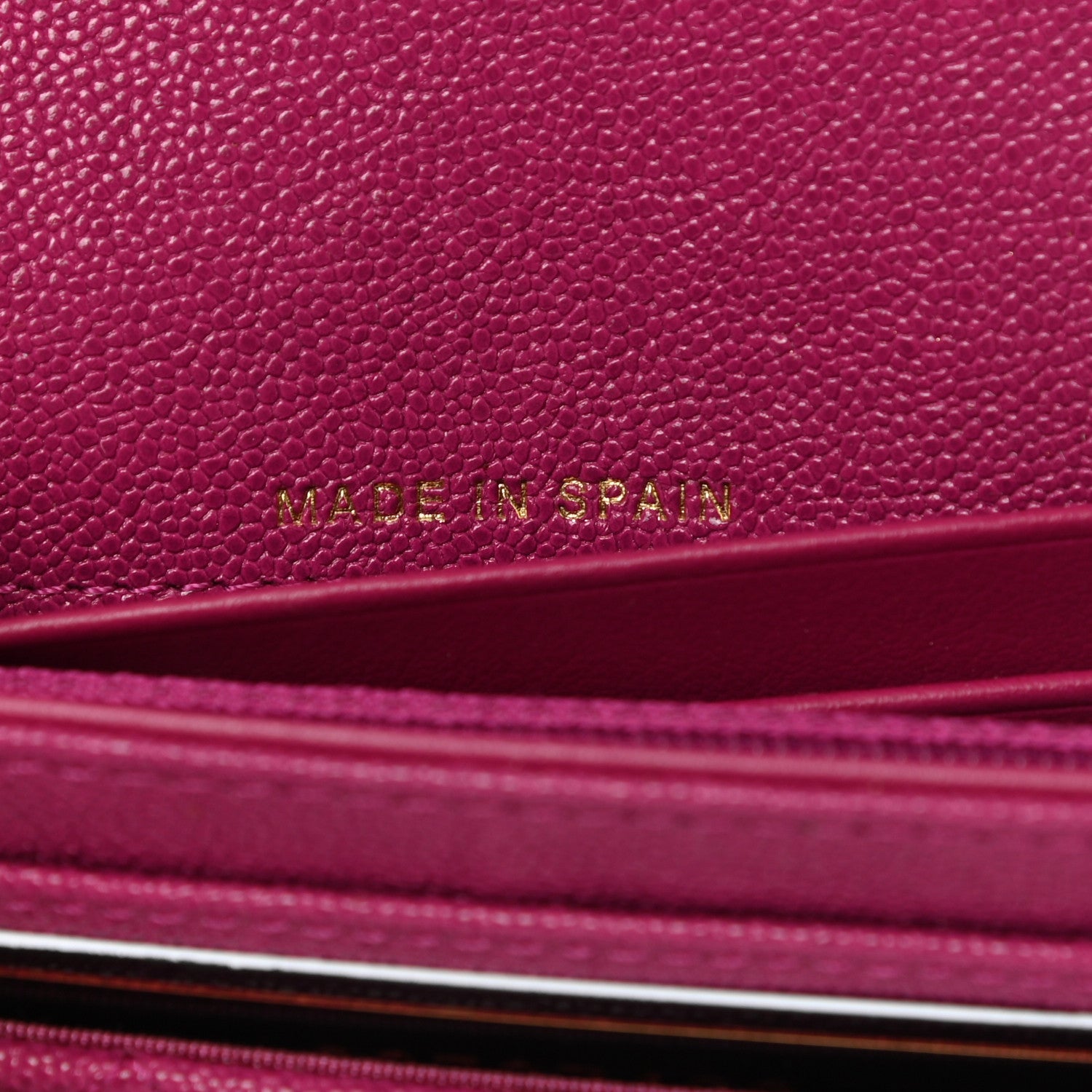 Chanel Caviar Quilted Medium Boy Flap Wallet Fuchsia 7 of 11