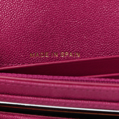 Chanel Caviar Quilted Medium Boy Flap Wallet Fuchsia 7 of 11