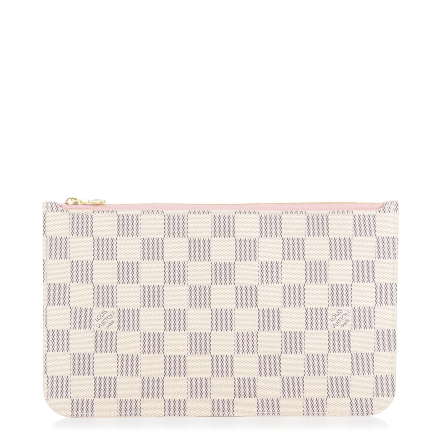 Louis Vuitton Damier Azur Neverfull MM GM Pochette Rose Ballerine 1 of 7