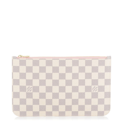 Louis Vuitton Damier Azur Neverfull MM GM Pochette Rose Ballerine 1 of 7