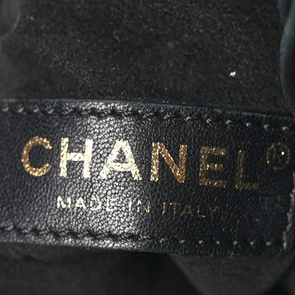 Chanel Iridescent Crumpled Calfskin Small Coco Pleats Backpack Black 7 of 10