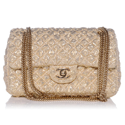 Chanel Lame Quilted Small Flap Metallic Gold 1 of 10