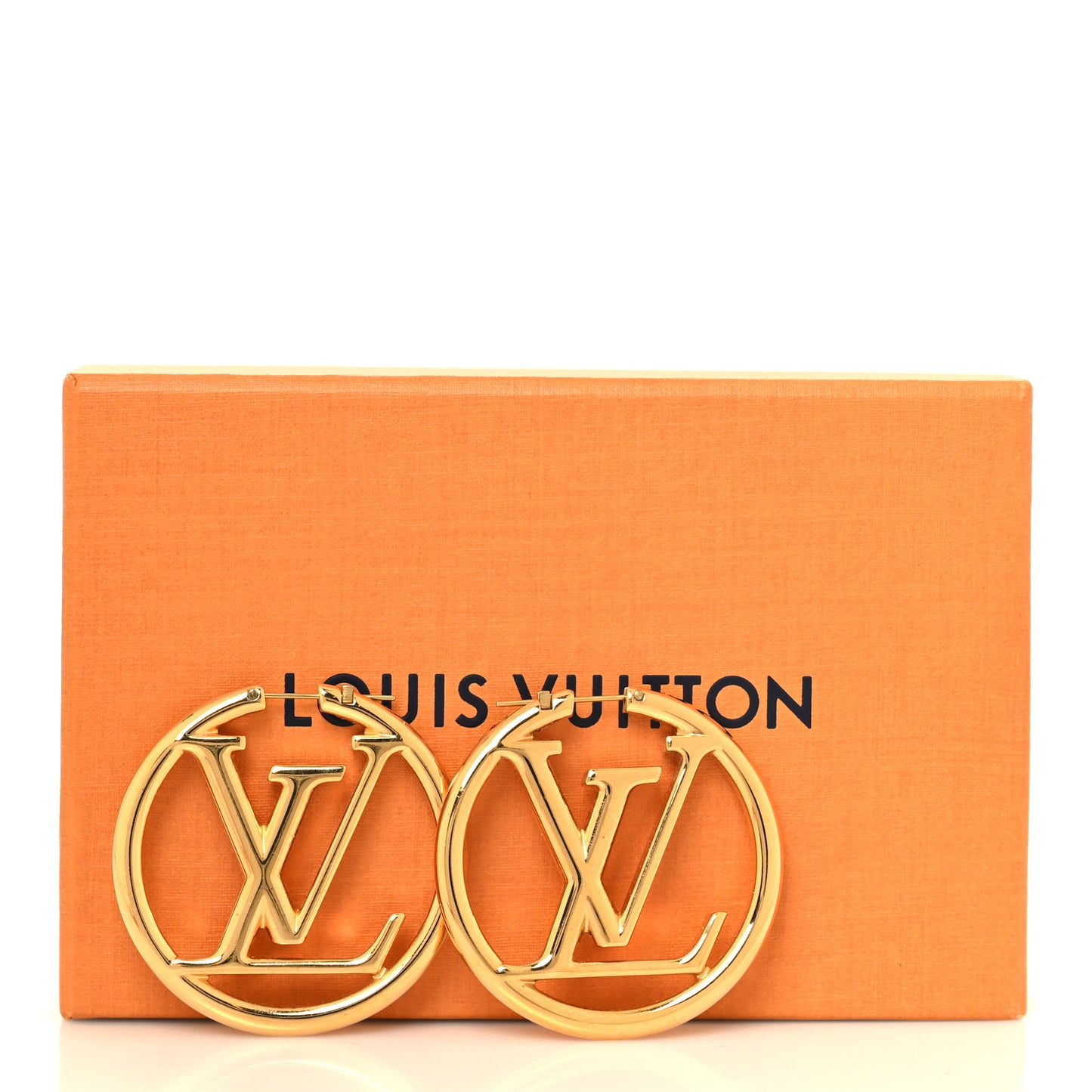 Metal Louise Hoop Earrings Gold