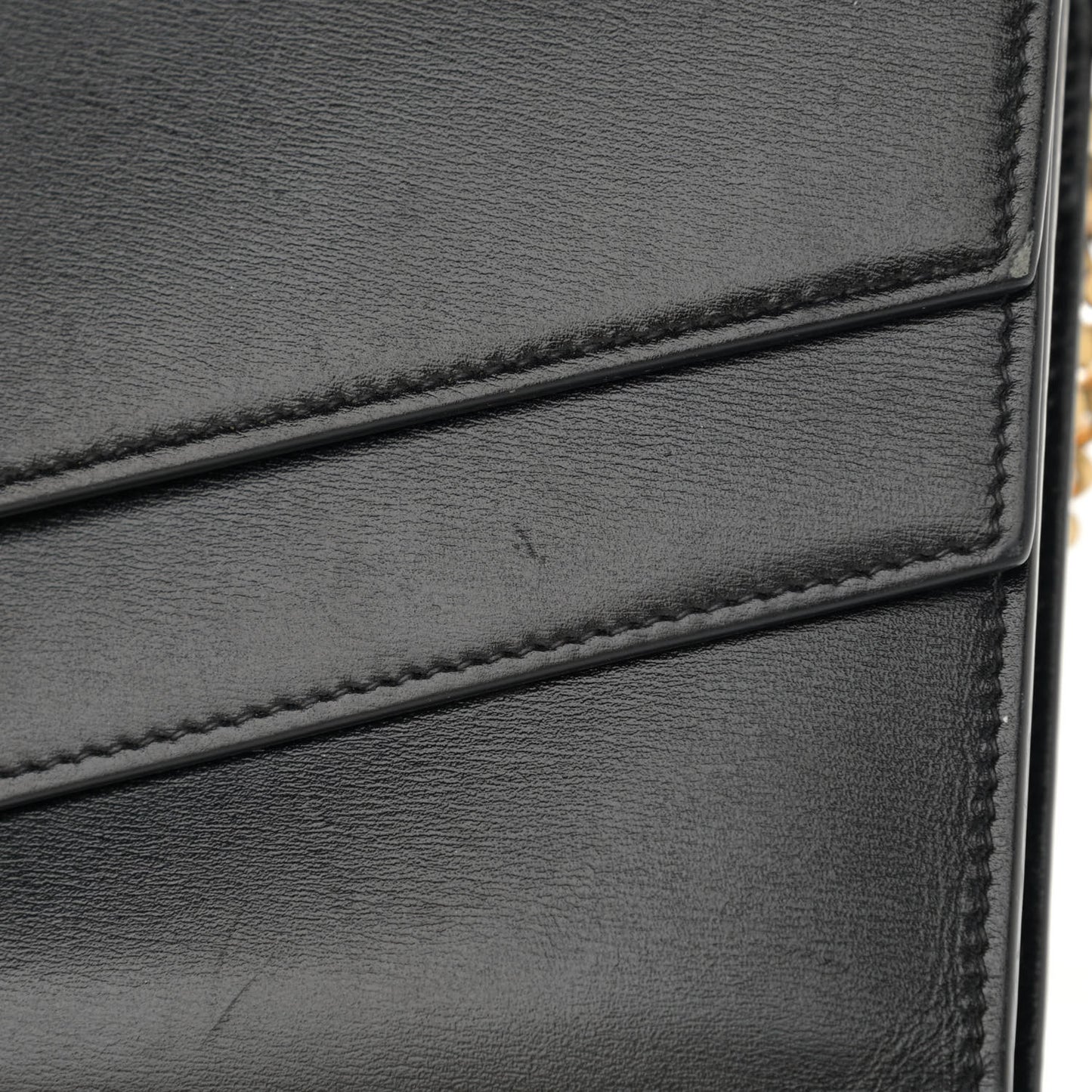 Smooth Calfskin Monogram Sulpice Chain Wallet Black