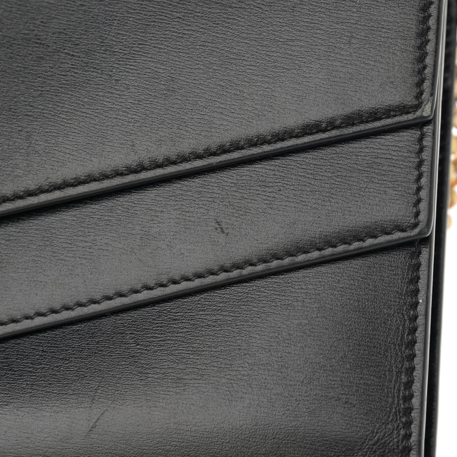 Saint Laurent Smooth Calfskin Monogram Sulpice Chain Wallet Black 11 of 16