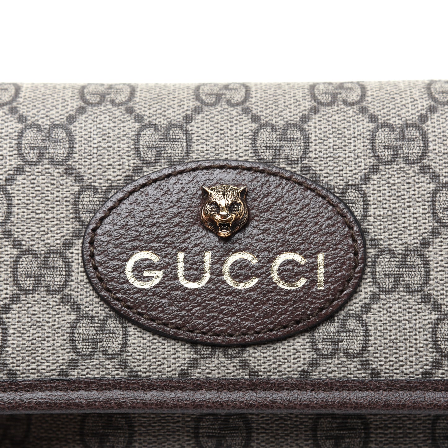 GG Supreme Monogram Neo Vintage Web Belt Bag Brown