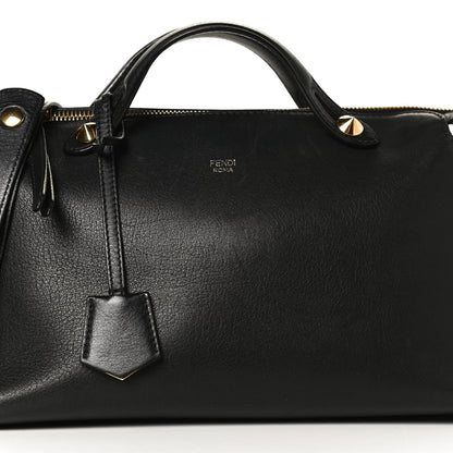 Fendi Vitello Dolce Chain Tail Gold Edition Medium By The Way Boston Bag Black Vintage Gold 8 of 13