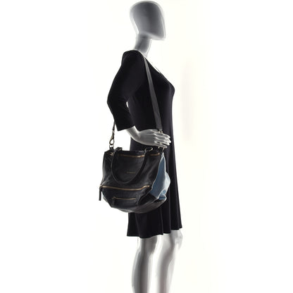 Givenchy Sugar Goatskin Medium Tri-Color Pandora Blue Grey Black 2 of 16