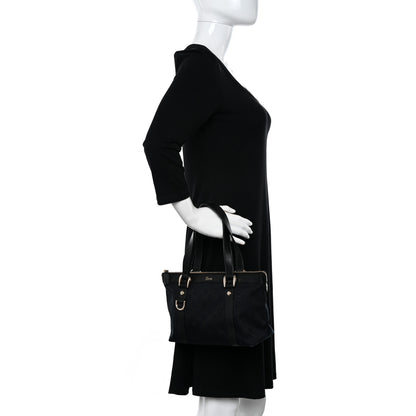 Gucci Monogram Small Abbey Tote Black 2 of 13