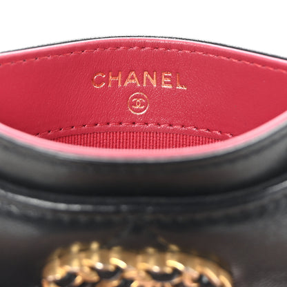 Chanel Lambskin Quilted Chanel 19 Card Holder Black 6 of 8