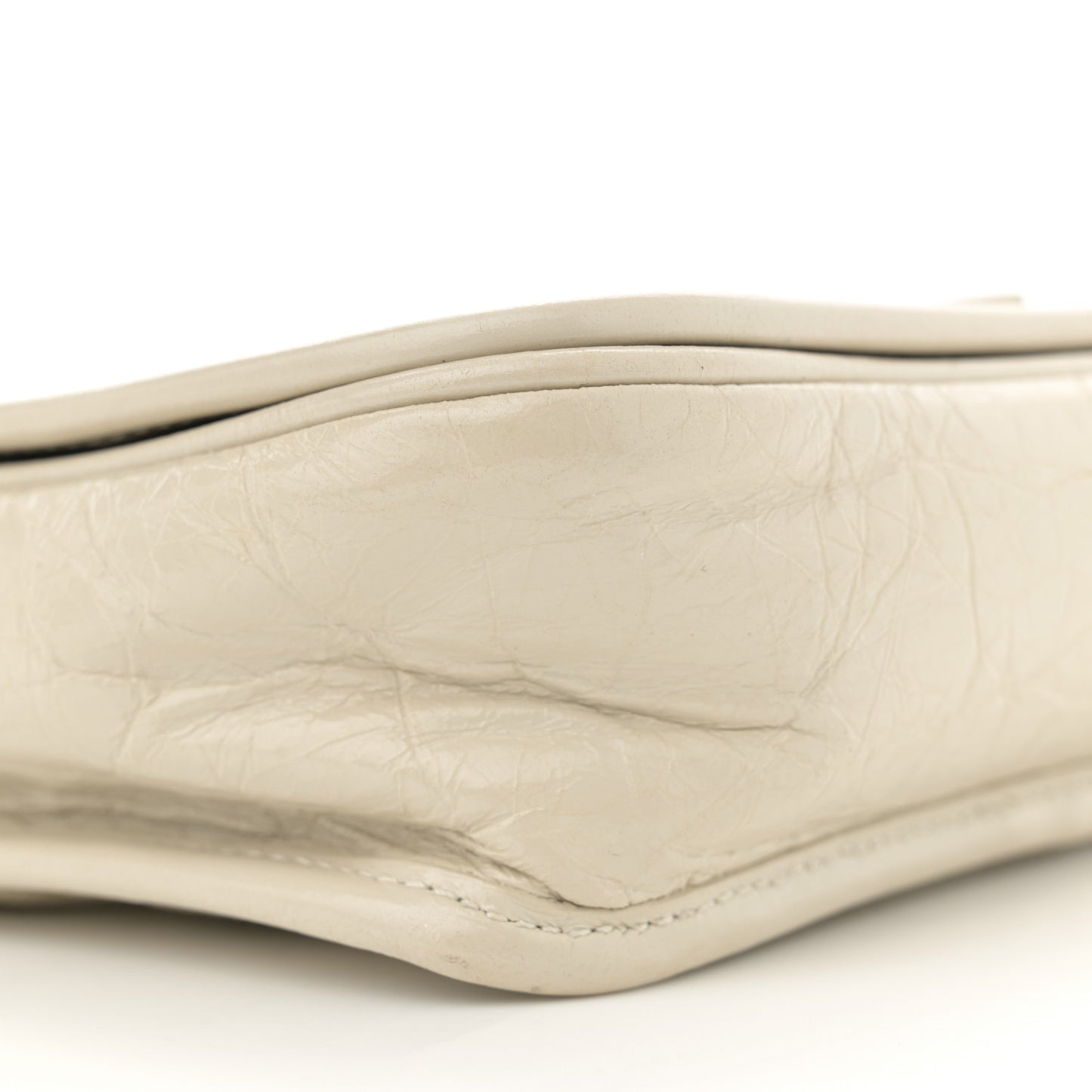 Crinkled Calfskin Matelasse Monogram Niki Chain Wallet Crema Soft