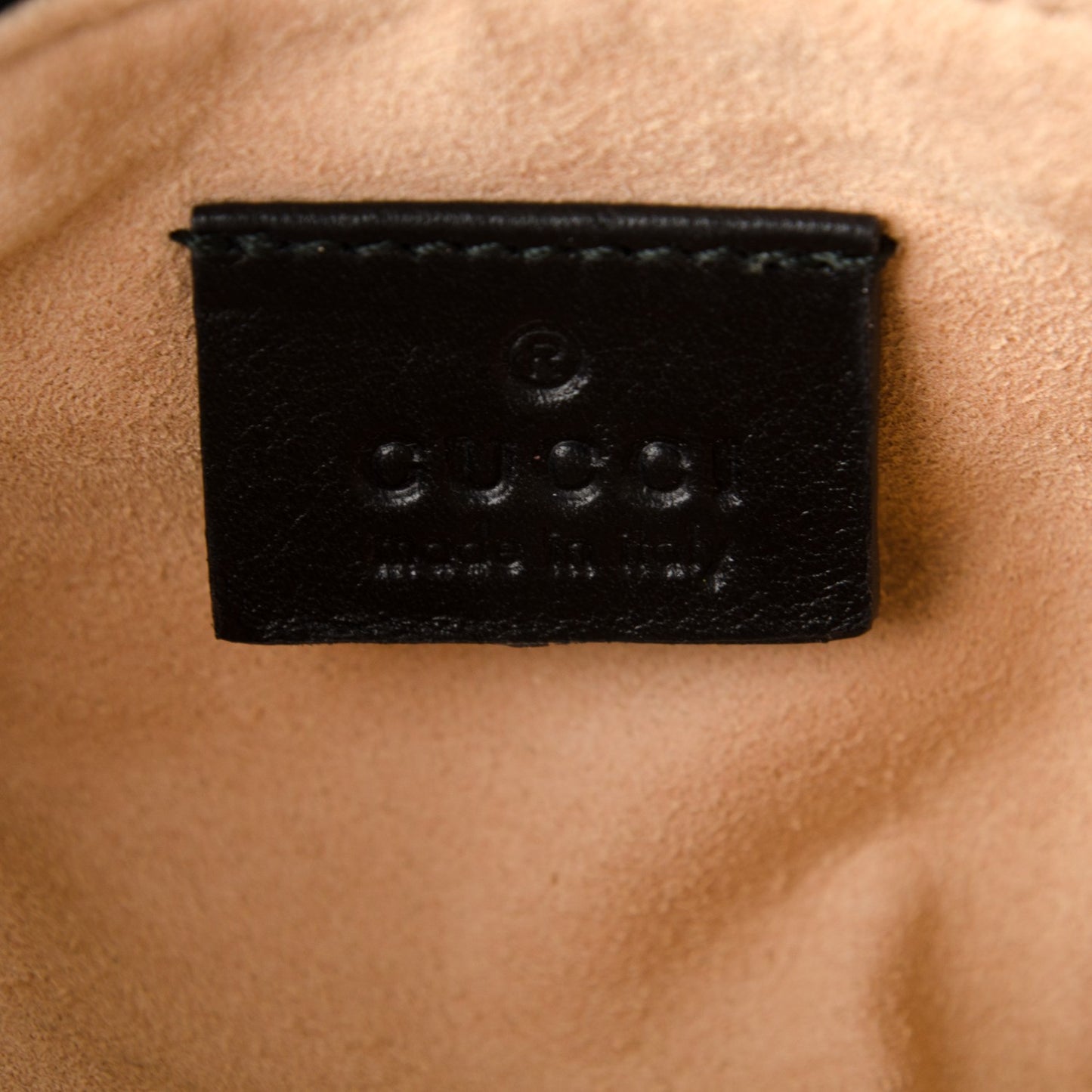 Calfskin Matelasse Mini GG Marmont Chain Bag Black