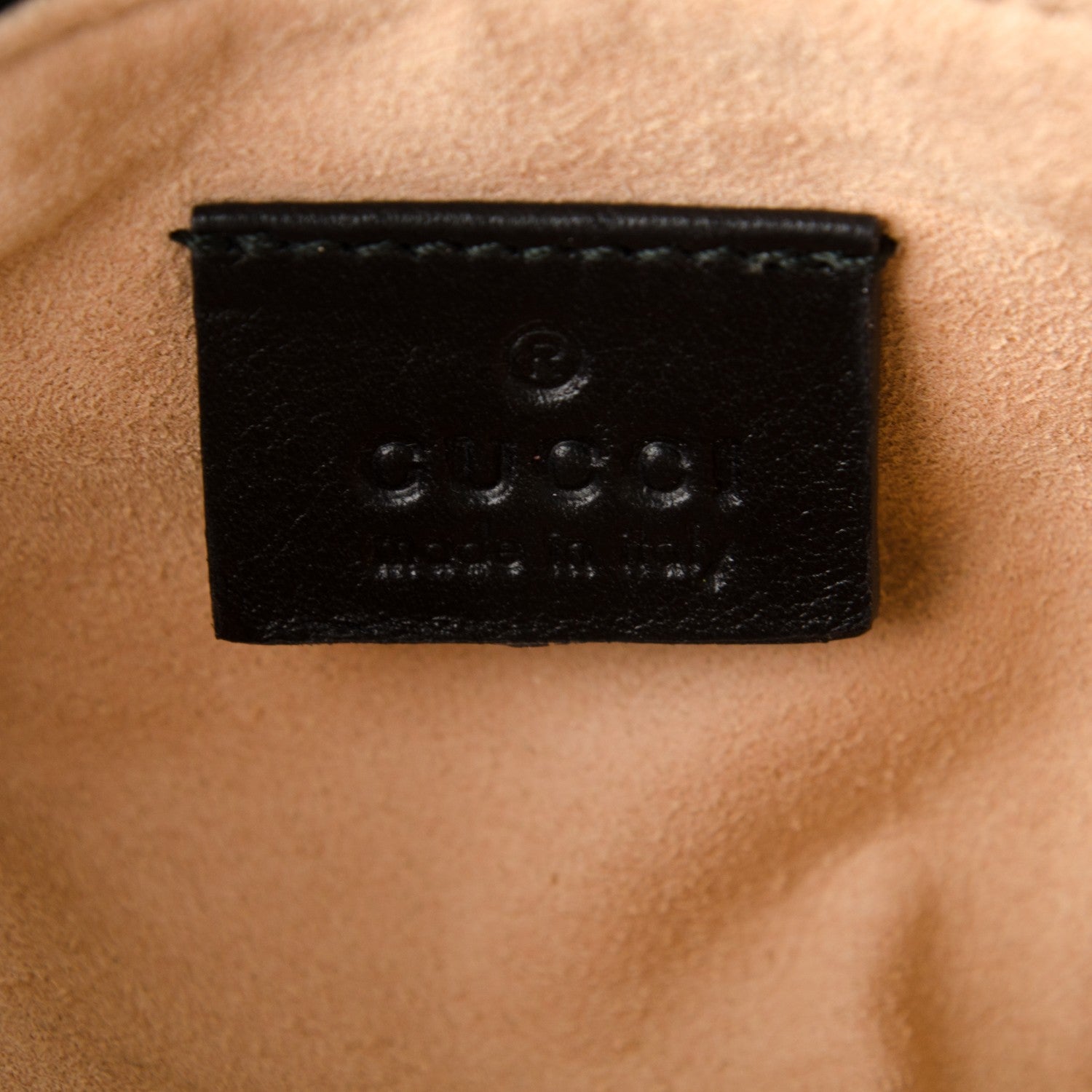 Gucci Calfskin Matelasse Mini GG Marmont Chain Bag Black 6 of 7